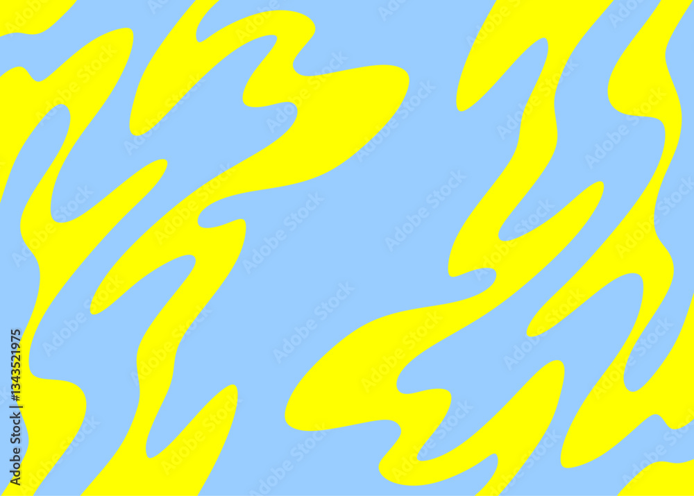 Poster abstract background with simple wavy line pattern and with some copy space area