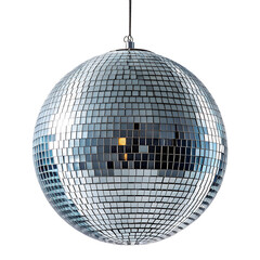 disco ball hanging isolated on white background.png