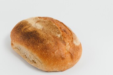 Fresh bread isolated on white background