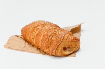 Pastries on a white background.