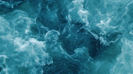 Abstract Turquoise Water Swirl Texture