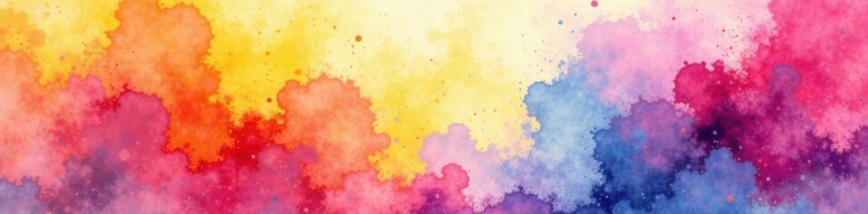 Fototapeta premium Vibrant colorful watercolor textures for modern flyer design , background, vibrant