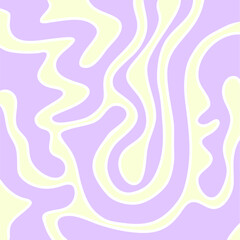 Abstract square aesthetic background with purple violet and yellow waves