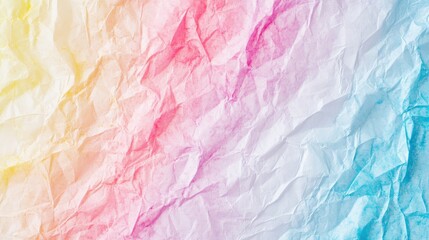 Obraz premium Colorful Crumpled Paper Background with Vibrant Pastel Shades
