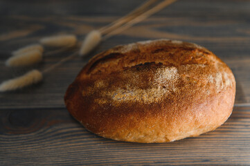 bread photo image on a wooden background, fresh bread delicious bread bread