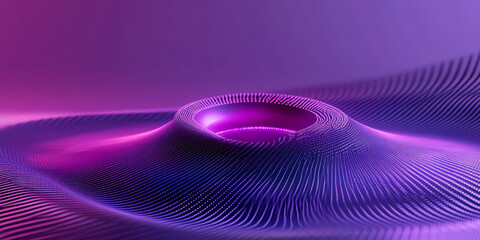 A high-tech 3D background showcasing a floating data core, pulsating with synchronized energy waves. The sleek digital interface surrounding it highlights themes of AI, information processing, and