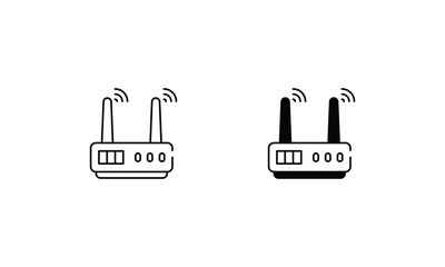 Wifi Hotspot icons set vector stock illustration