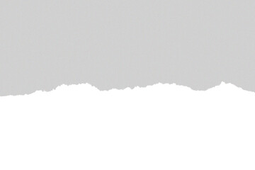 Realistic torn paper edge. Ripped white paper mockup isolated on transparent background. Piece of rip paper PNG. mockup template