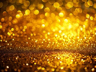 Abstract Gold Background: Grainy Gradient Texture Macro Photography