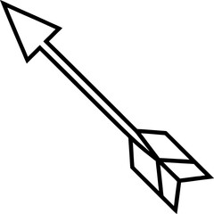 Arrow Outline Symbol Clip Art Minimalist Arrow Pointing Upward for Design Projects