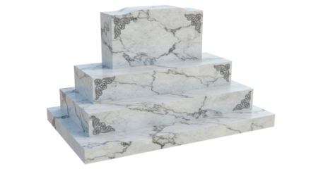 Isolated Marble Display Stand