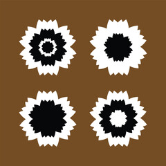 flower icon set