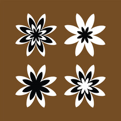 flower icon set