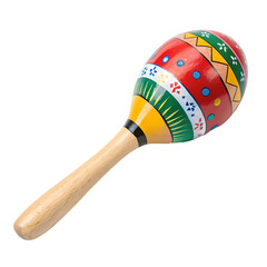 Colorful Wooden Maracas Percussion Instrument