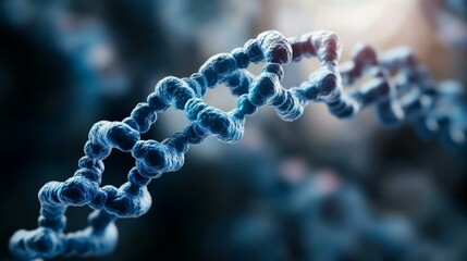 Intricate close-up of DNA helix, biotechnology innovation, genetic research, scientific advancement, molecular biology visualization