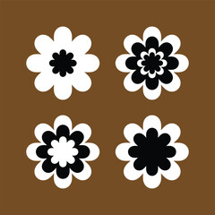 abstract flower icon 