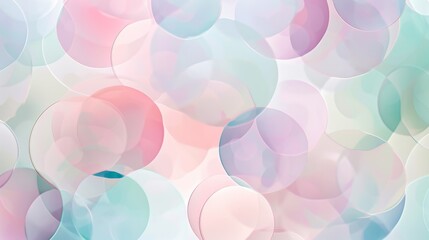 Delicate Pastel Circles Creating a Playful Graphic Composition