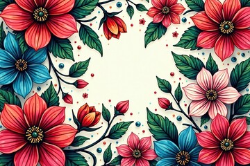 Intricate line art floral pattern for stylish flyers , vintage, elegant