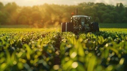 Advanced agricultural robot designed for efficient crop management and harvesting