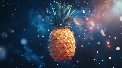 Glowing Pineapple in the Cosmic Background