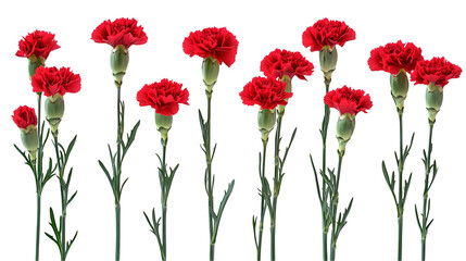 Fototapeta premium red poppies isolated on white