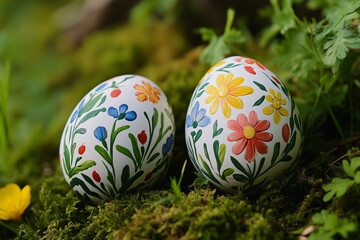 Fototapeta premium colorful easter eggs