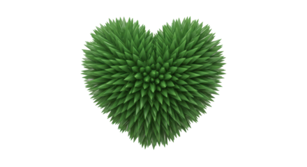 Isolated Green Heart Shape