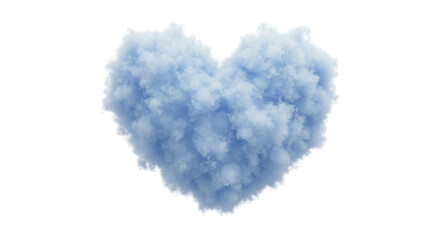 Isolated Heart Shaped Cloud