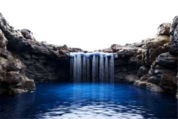 waterfall isolated