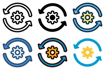 automation machine icon vector illustration