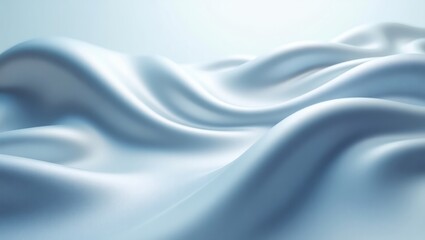 Obraz premium an elegant, flowing fabric with smooth curves and soft folds, creating a sense of luxury and serenity