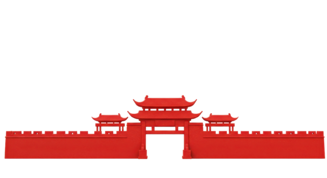 Isolated Chinese Gate