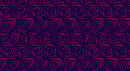  A seamless pattern of sharp triangles and hexagons.