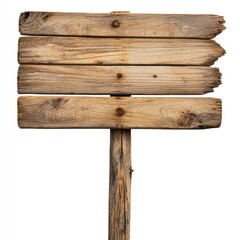 Aged wooden signpost, weathered and worn