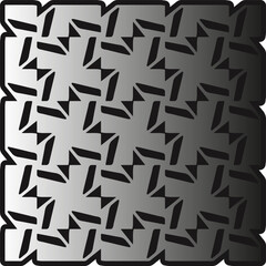 Silver metallic gradient with repeat Pattern . Abstract metallic background.