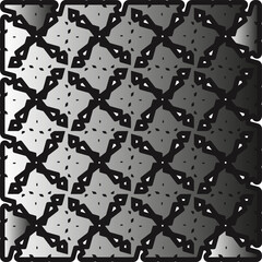 Fototapeta premium Silver metallic gradient with repeat Pattern . Abstract metallic background.