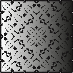 Silver metallic gradient with repeat Pattern . Abstract metallic background.