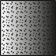 Silver metallic gradient with repeat Pattern . Abstract metallic background.