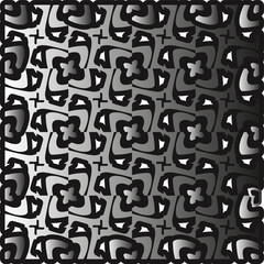 Silver metallic gradient with repeat Pattern . Abstract metallic background.