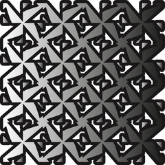 Silver metallic gradient with repeat Pattern . Abstract metallic background.