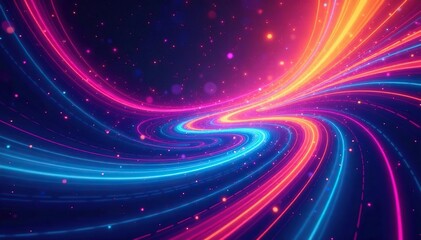 Fototapeta premium Abstract swirling lines create a hypnotic visual effect , gradient, dynamic, style