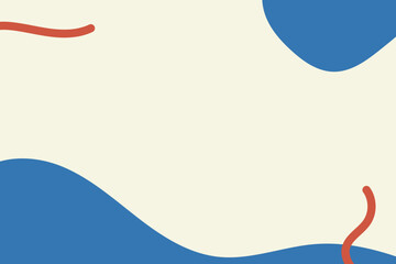 blue background with red ribbon