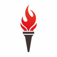 vector illustration of a burning fire