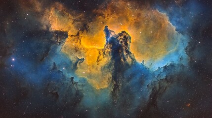 Stunning Image of Eagle Nebula with Pillars of Creation - Captivating Astronomy View