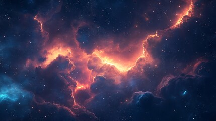 Glowing Alien Clouds in Atmospheric Fantasy Concept Image