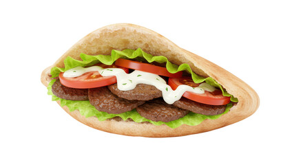 Isolated Kebab Sandwich