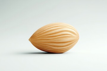Single, light-brown nut, smooth, elegant lines