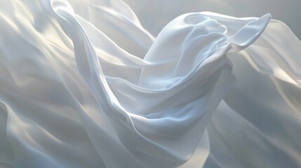 white silk background