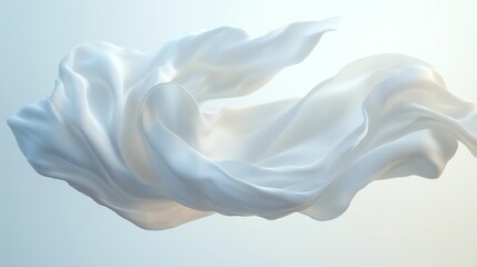 white silk background