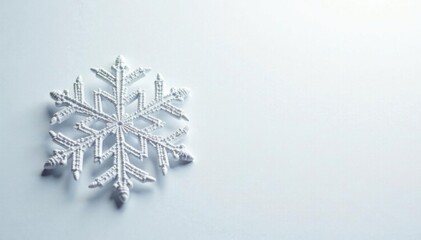 intricate snowflake design on a white background, delicate patterns, , snowflakes